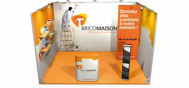 Stand modulaire 9m2 pour exposition