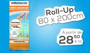 Impression sur Roll Up Pas Cher - Kakemono Roll Up Autoportant