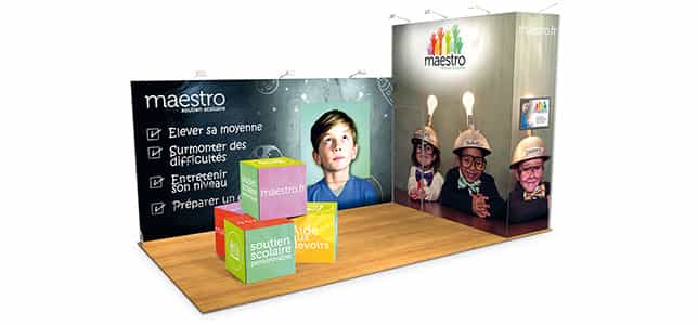 Stand modulaire 18m2 pour exposition